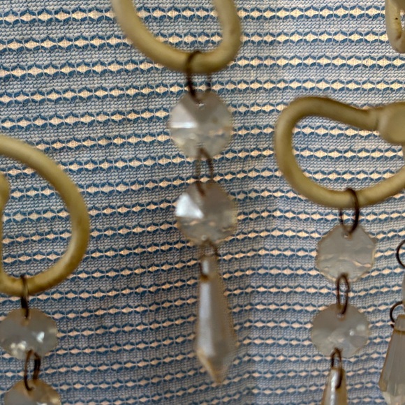 Elegant Cream Candelabra with Crystal Accents - Picture 3 of 8